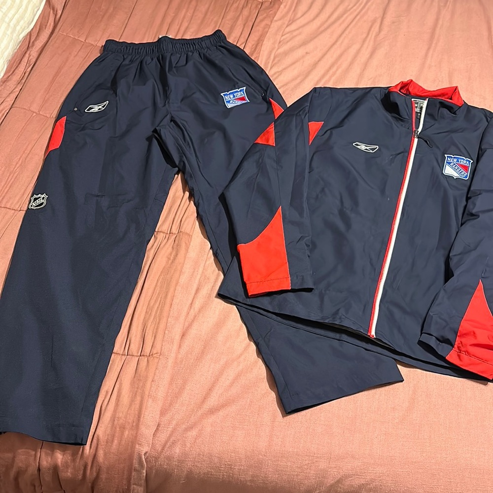 New York Rangers track suit wind breaker